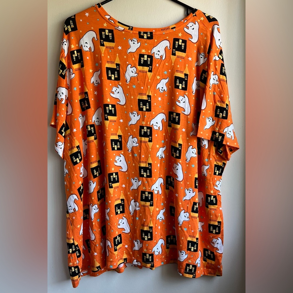 NWT Women’s Halloween Ghost Shirt - Orange - Picture 2 of 3